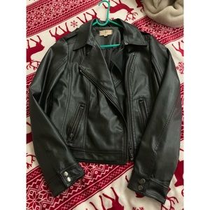 Faux leather jacket
